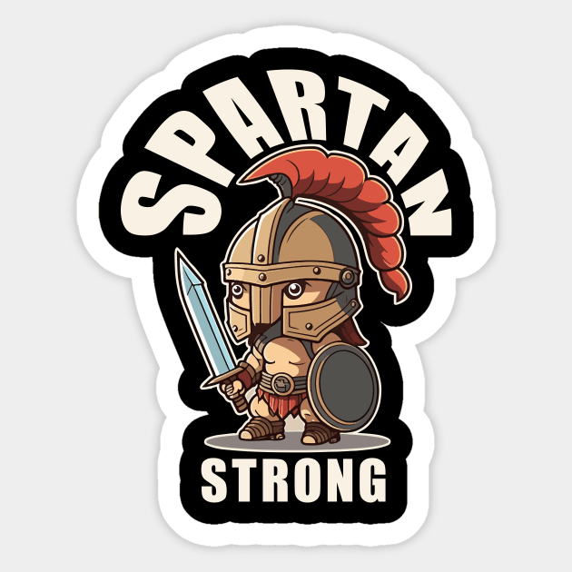 Spartan Strong Character Sticker by vectrus